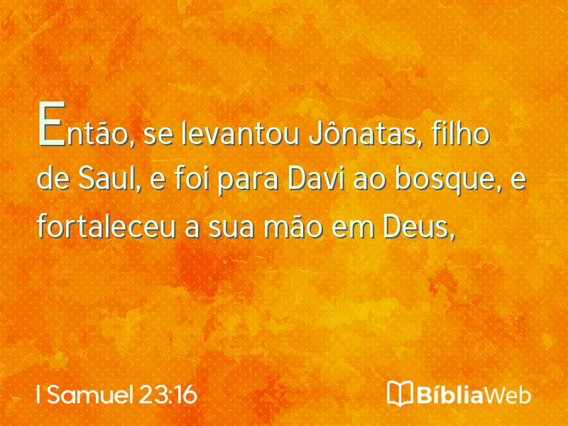 I Samuel 23:16 em imagem para compartilhar