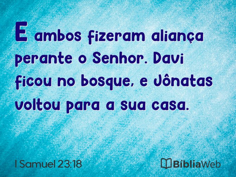 I Samuel 23:18 em imagem para compartilhar