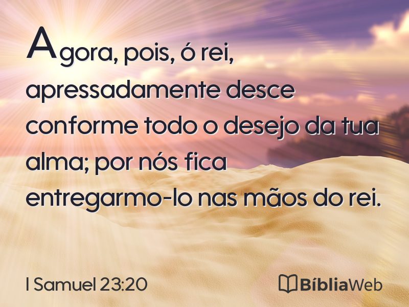 I Samuel 23:20 em imagem para compartilhar