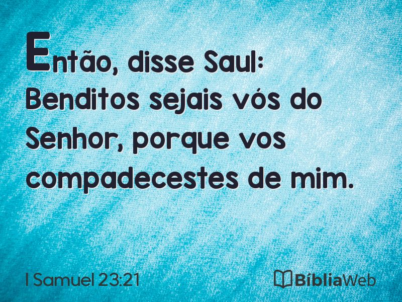 I Samuel 23:21 em imagem para compartilhar