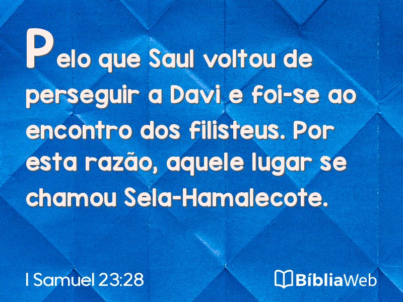 I Samuel 23:28 em imagem para compartilhar