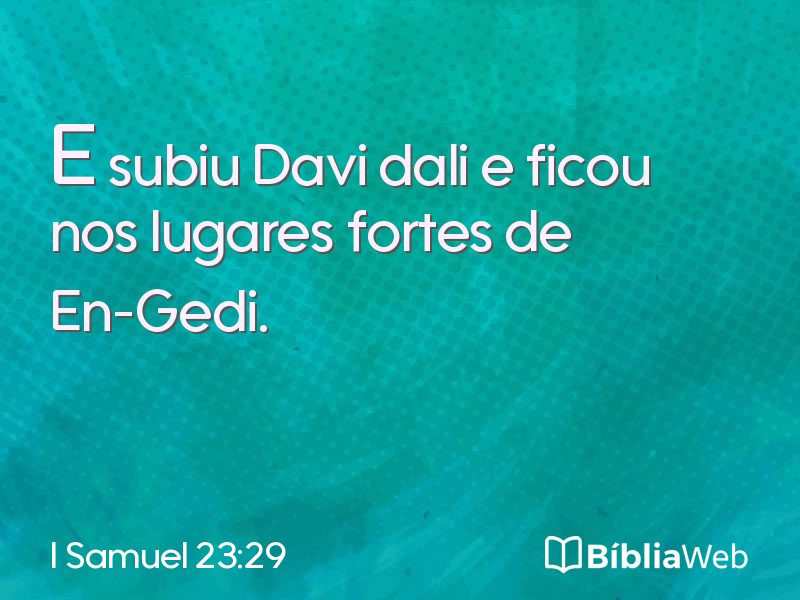 I Samuel 23:29 em imagem para compartilhar