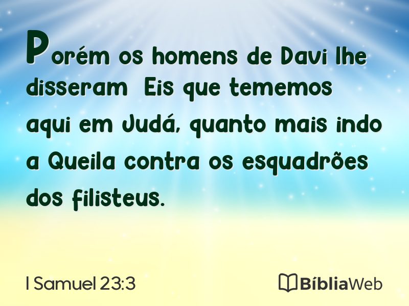 I Samuel 23:3 em imagem para compartilhar