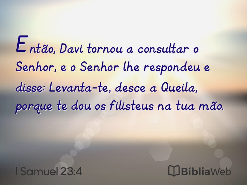 I Samuel 23:4 em imagem para compartilhar