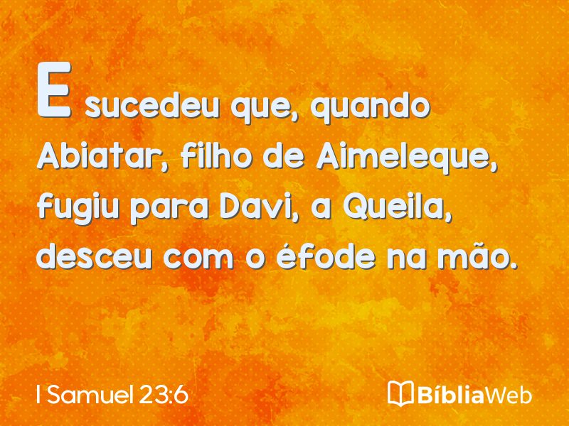 I Samuel 23:6 em imagem para compartilhar