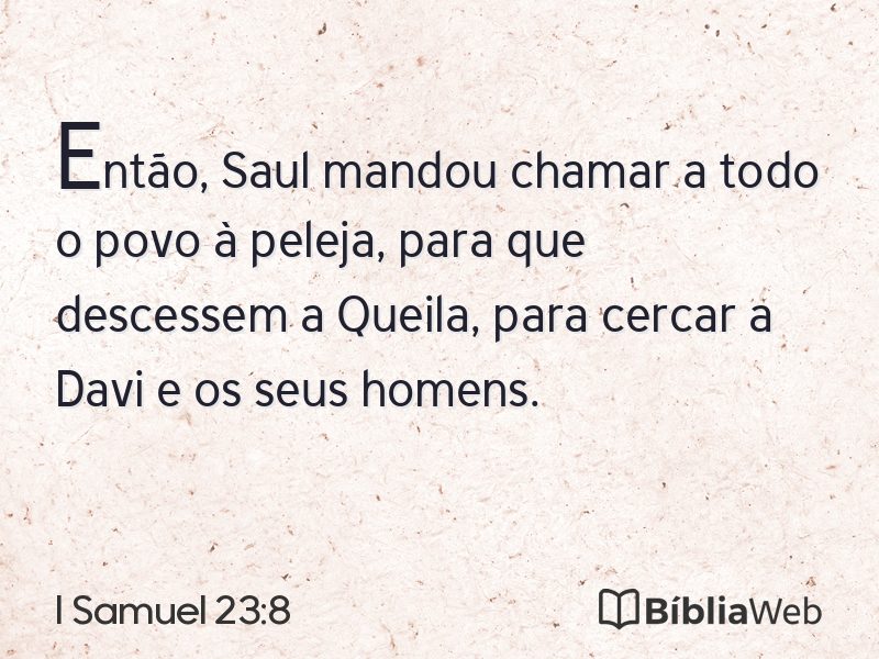 I Samuel 23:8 em imagem para compartilhar