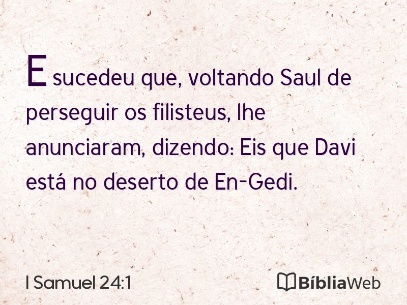 I Samuel 24:1 em imagem para compartilhar