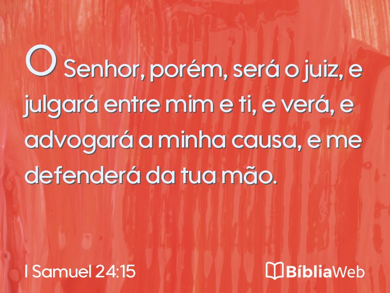 I Samuel 24:15 em imagem para compartilhar