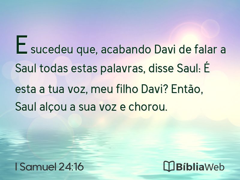 I Samuel 24:16 em imagem para compartilhar