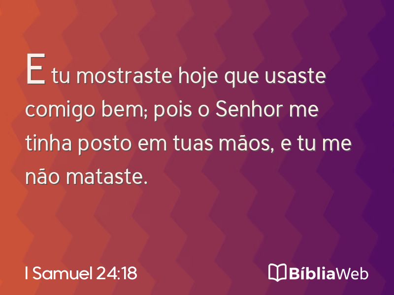 I Samuel 24:18 em imagem para compartilhar