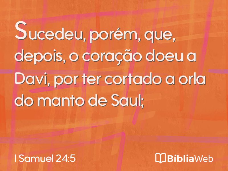 I Samuel 24:5 em imagem para compartilhar