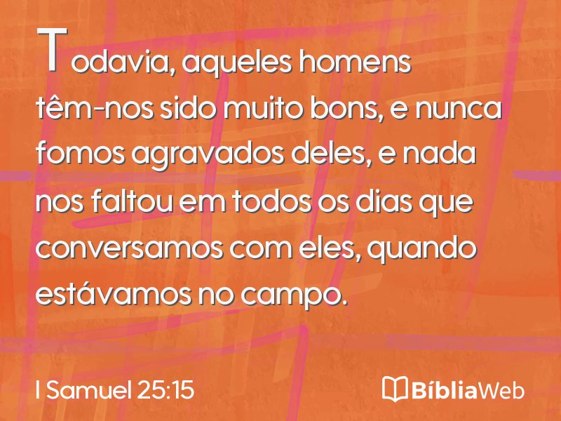 I Samuel 25:15 em imagem para compartilhar