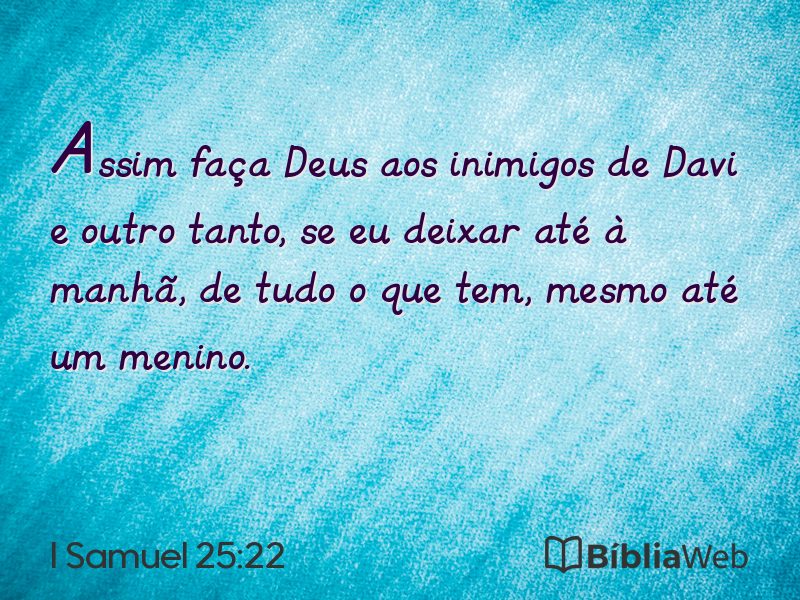 I Samuel 25:22 em imagem para compartilhar