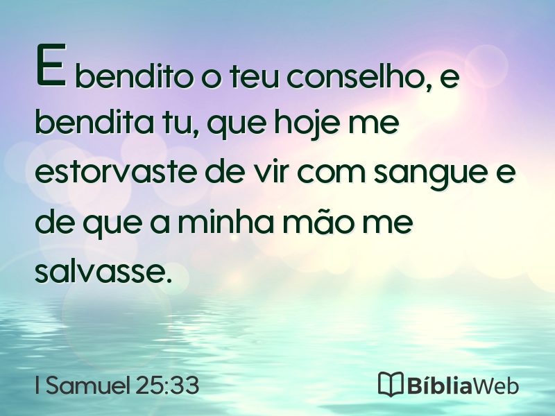 I Samuel 25:33 em imagem para compartilhar