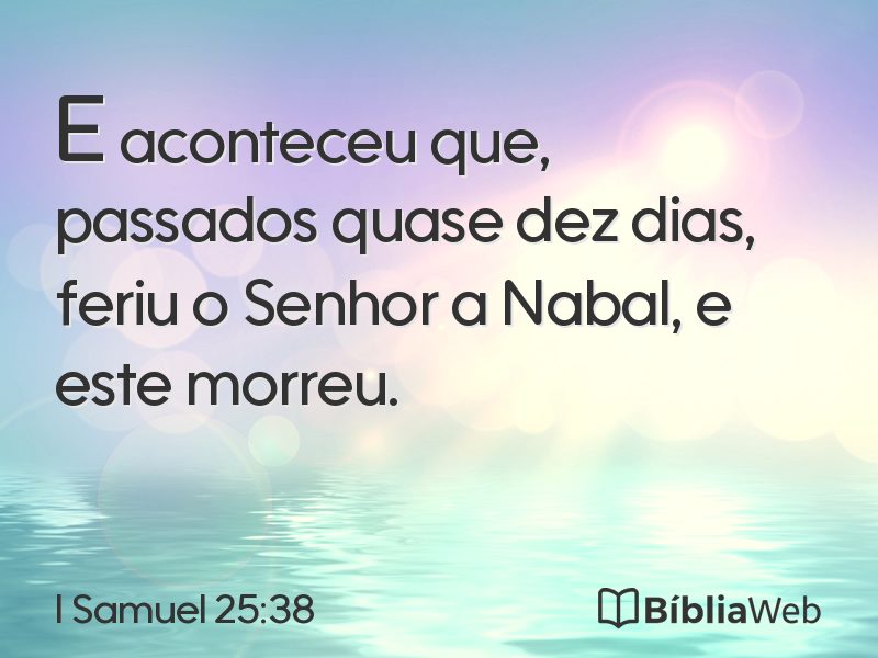 I Samuel 25:38 em imagem para compartilhar