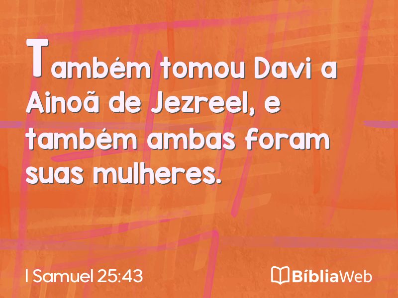 I Samuel 25:43 em imagem para compartilhar