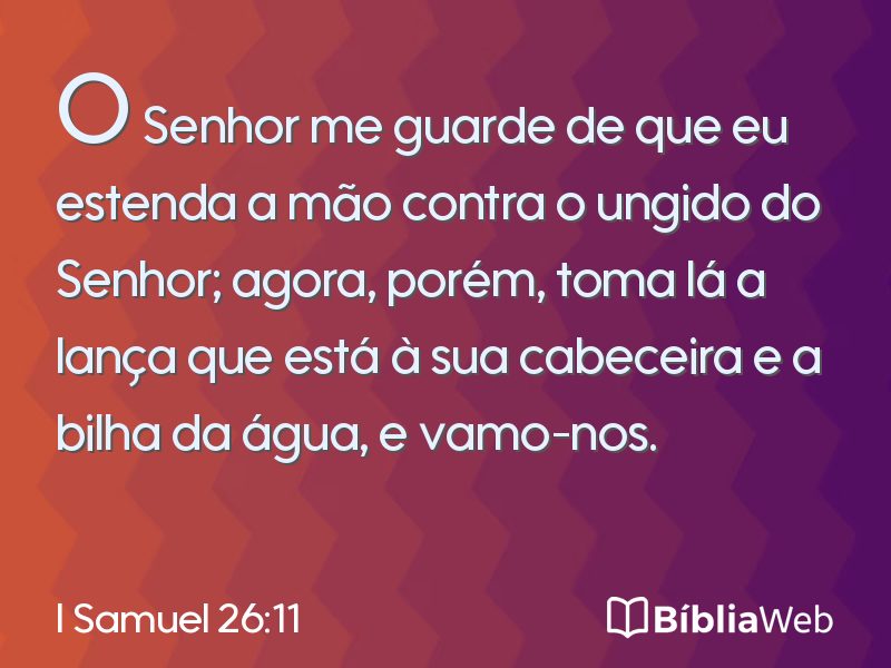 I Samuel 26:11 em imagem para compartilhar