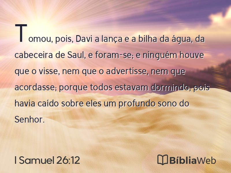 I Samuel 26:12 em imagem para compartilhar