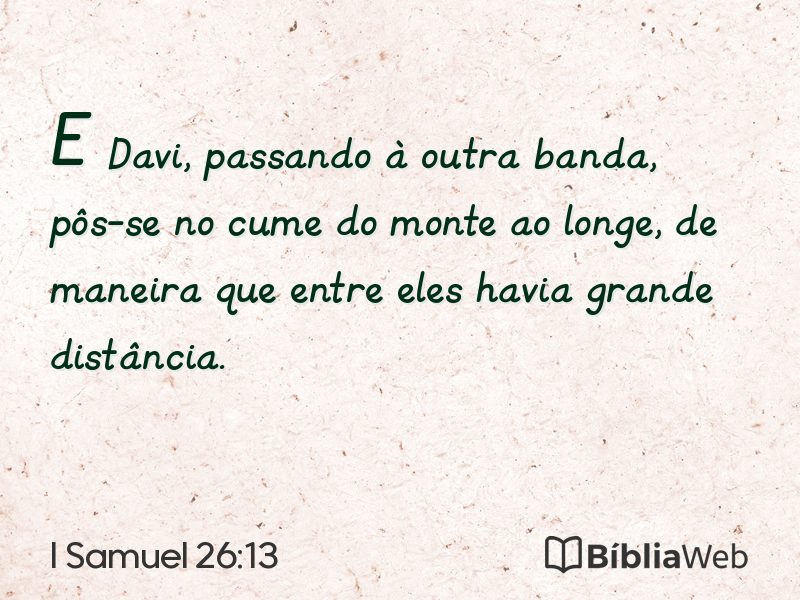 I Samuel 26:13 em imagem para compartilhar