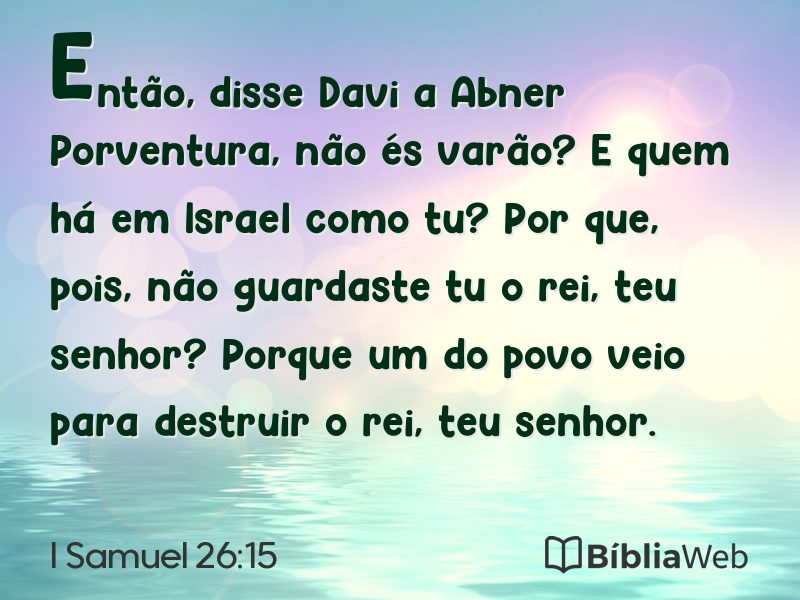 I Samuel 26:15 em imagem para compartilhar