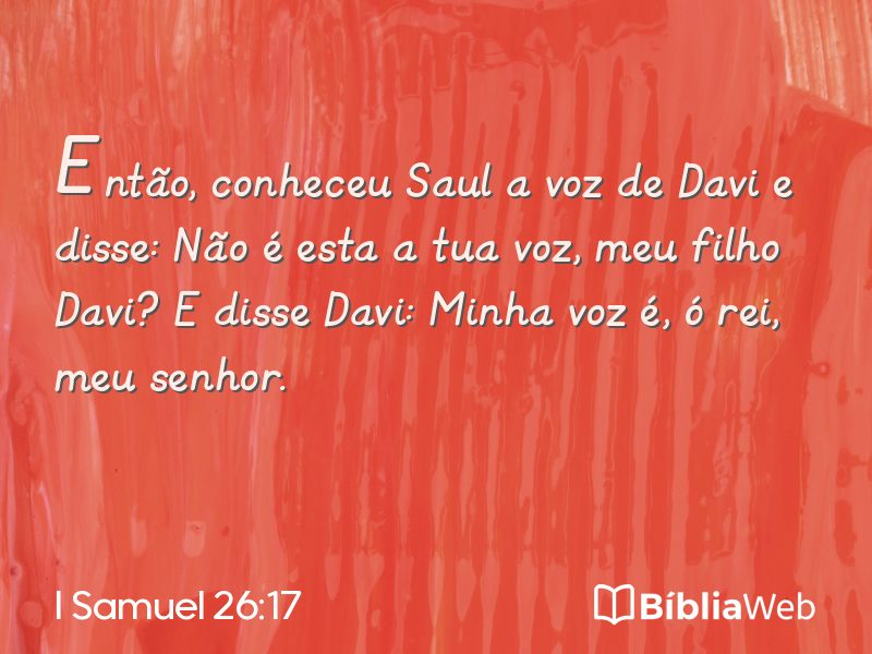 I Samuel 26:17 em imagem para compartilhar