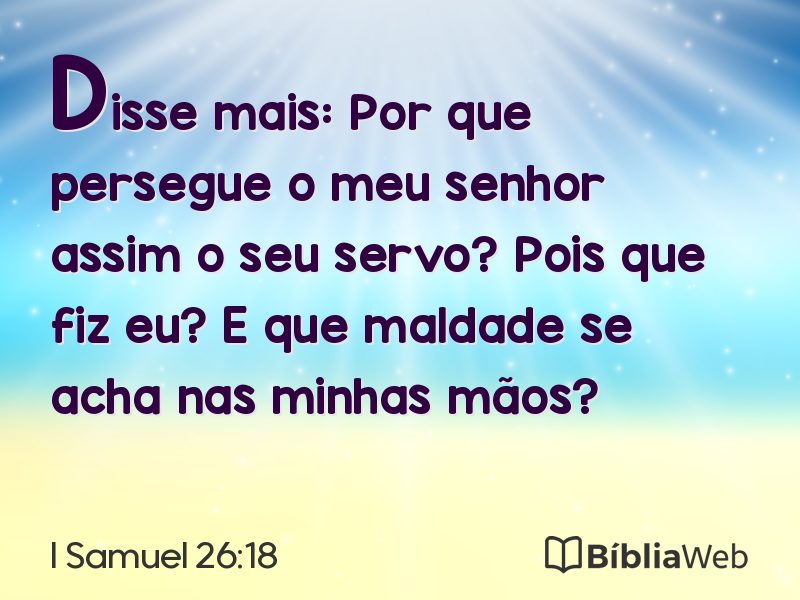 I Samuel 26:18 em imagem para compartilhar