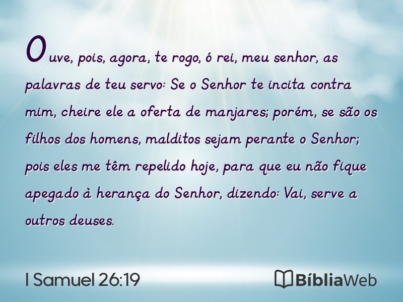 I Samuel 26:19 em imagem para compartilhar