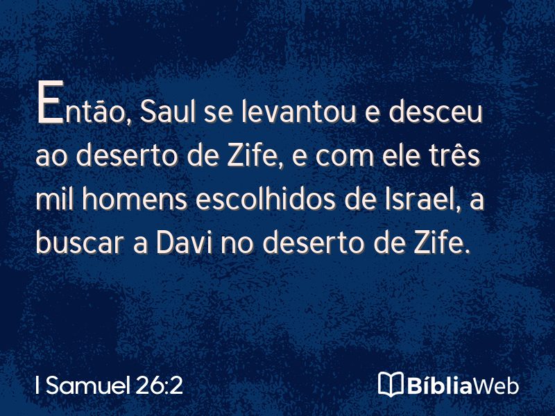 I Samuel 26:2 em imagem para compartilhar