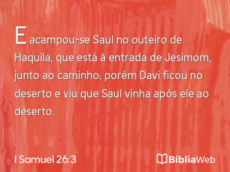 I Samuel 26:3 em imagem para compartilhar