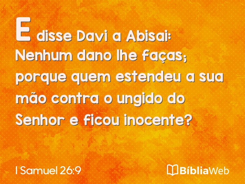 I Samuel 26:9 em imagem para compartilhar