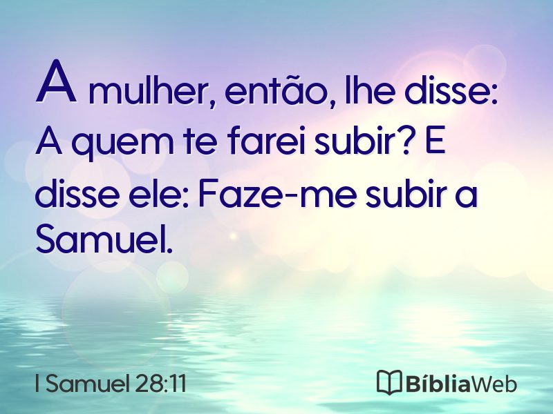 I Samuel 28:11 em imagem para compartilhar