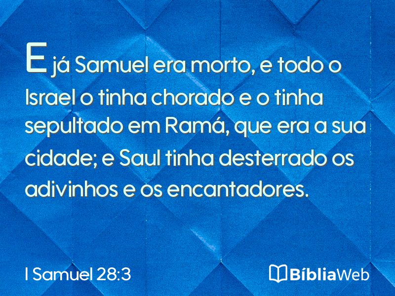 I Samuel 28:3 em imagem para compartilhar