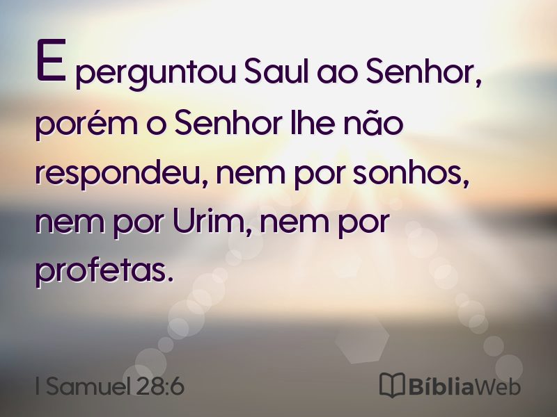 I Samuel 28:6 em imagem para compartilhar