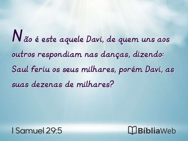 I Samuel 29:5 em imagem para compartilhar