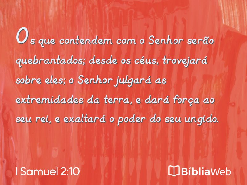 I Samuel 2:10 em imagem para compartilhar