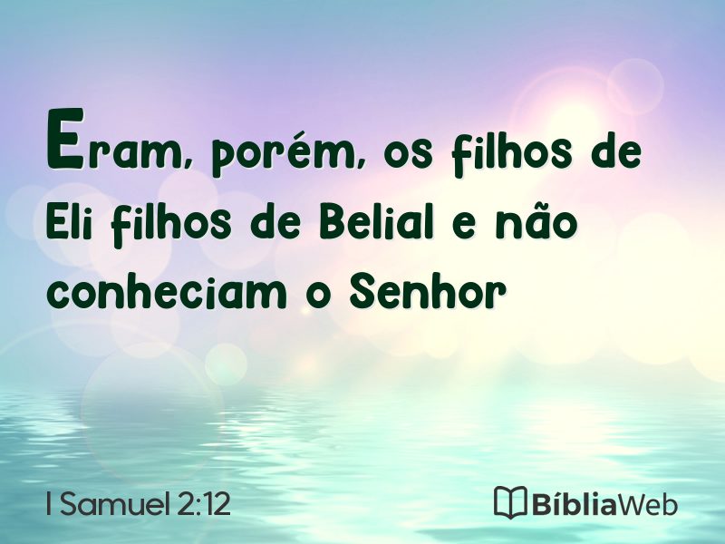 I Samuel 2:12 em imagem para compartilhar