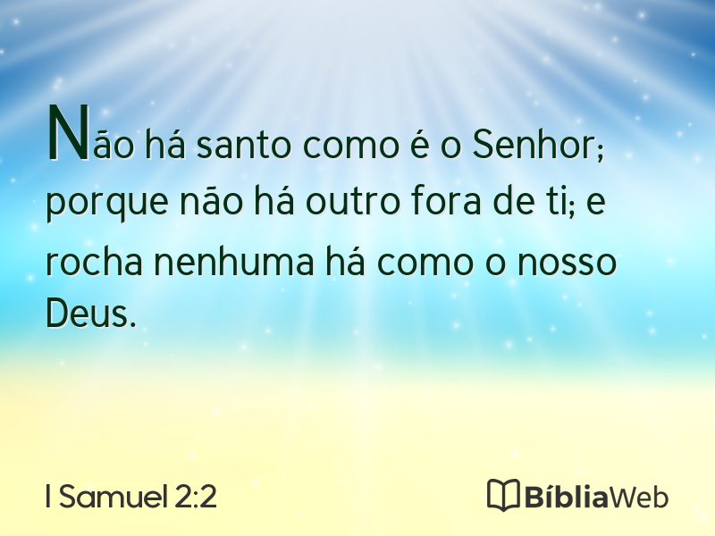 I Samuel 2:2 em imagem para compartilhar