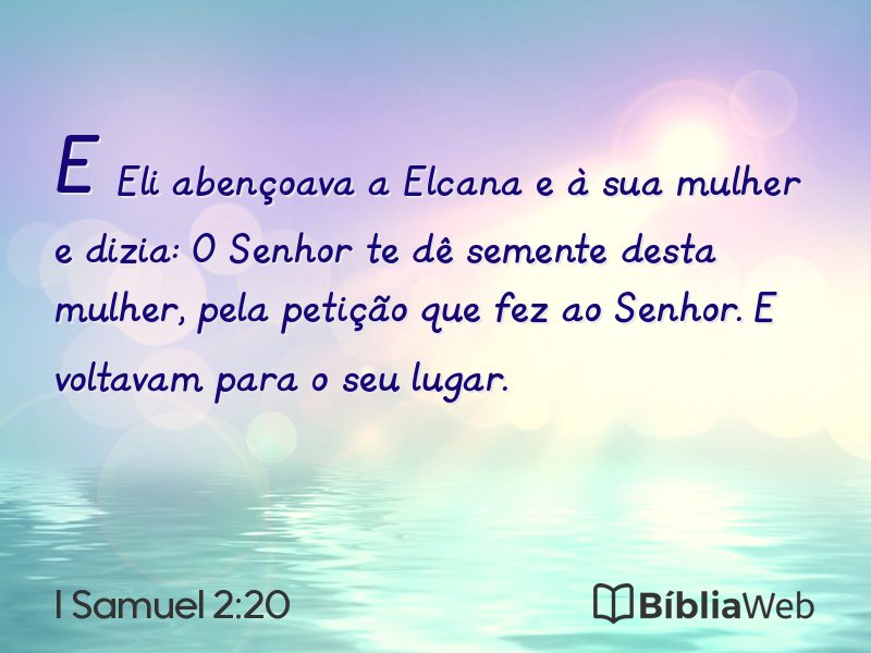 I Samuel 2:20 em imagem para compartilhar