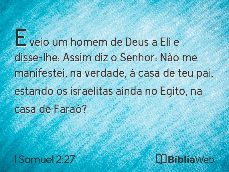 I Samuel 2:27 em imagem para compartilhar