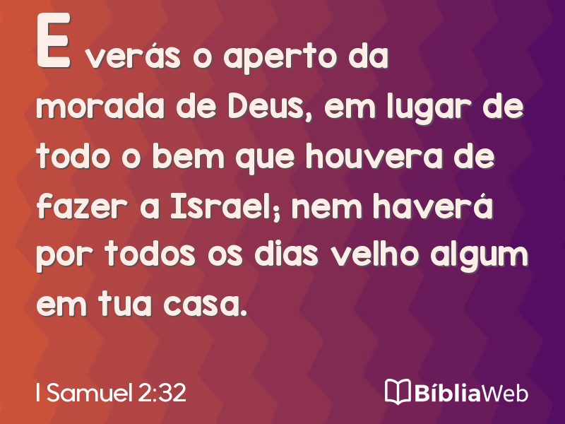 I Samuel 2:32 em imagem para compartilhar