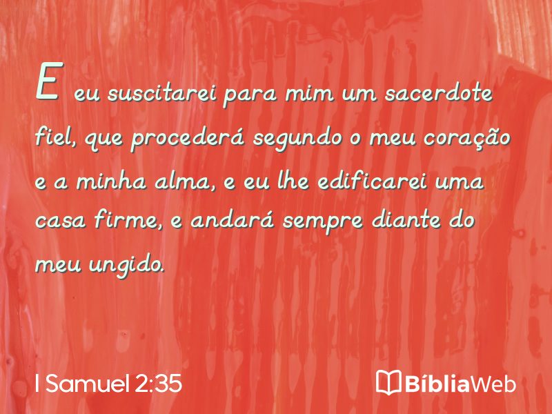 I Samuel 2:35 em imagem para compartilhar