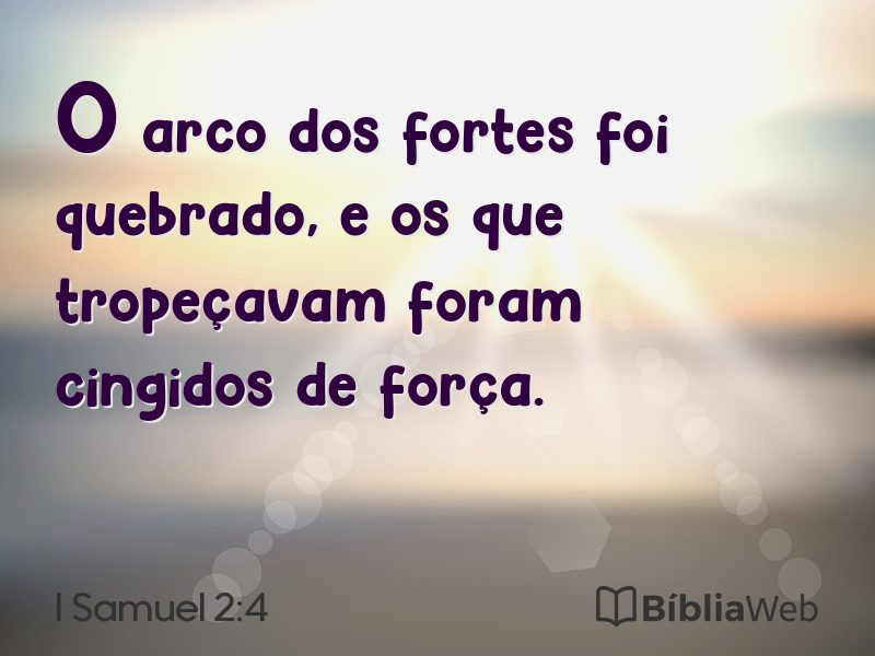 I Samuel 2:4 em imagem para compartilhar