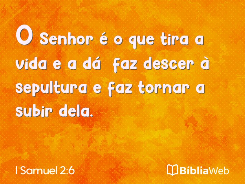 I Samuel 2:6 em imagem para compartilhar