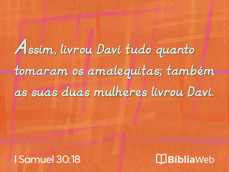 I Samuel 30:18 em imagem para compartilhar