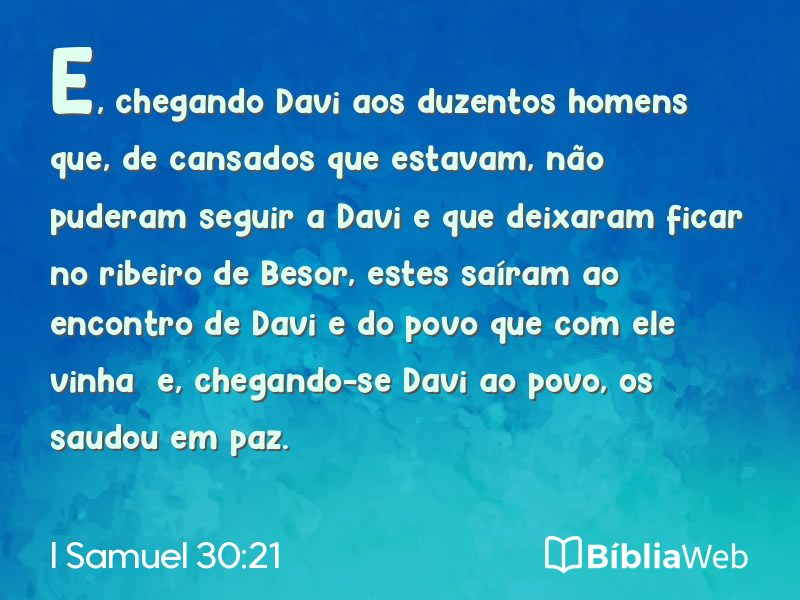 I Samuel 30:21 em imagem para compartilhar