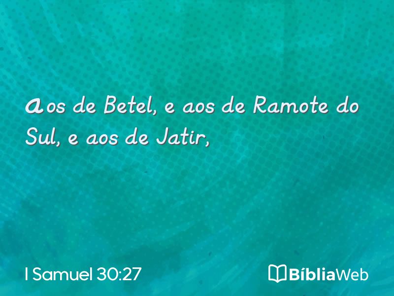 I Samuel 30:27 em imagem para compartilhar