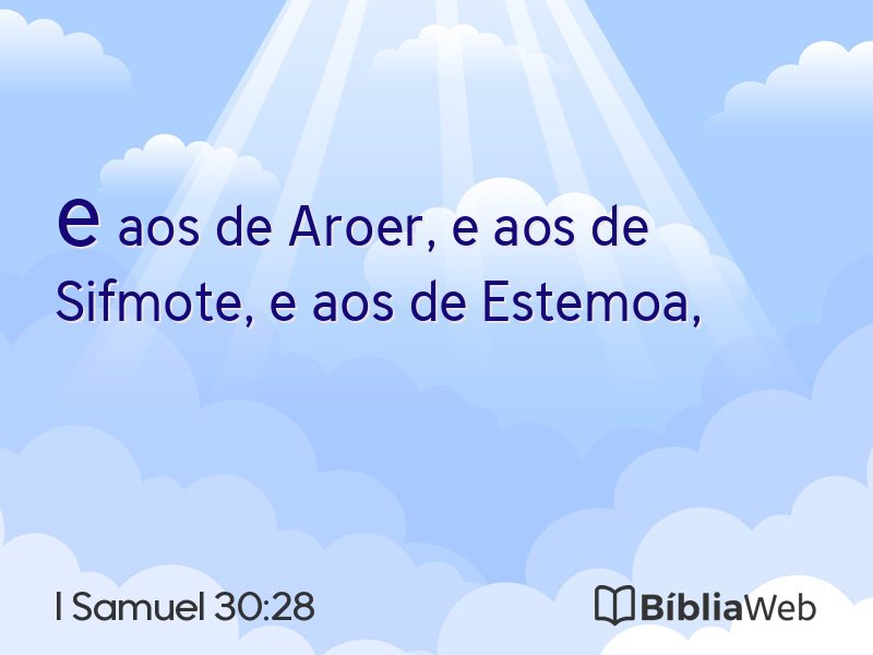I Samuel 30:28 em imagem para compartilhar