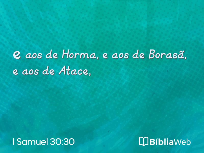 I Samuel 30:30 em imagem para compartilhar