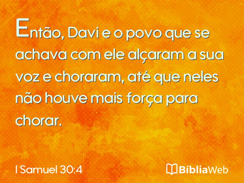 I Samuel 30:4 em imagem para compartilhar