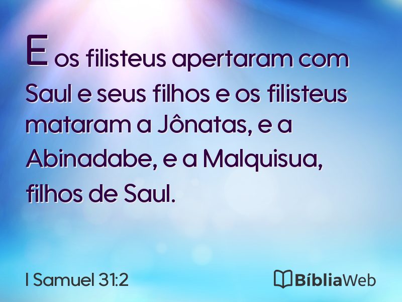 I Samuel 31:2 em imagem para compartilhar